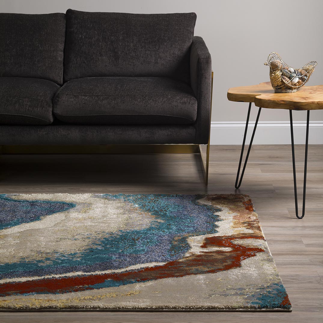 Area rug in living room | America's Flooring Store