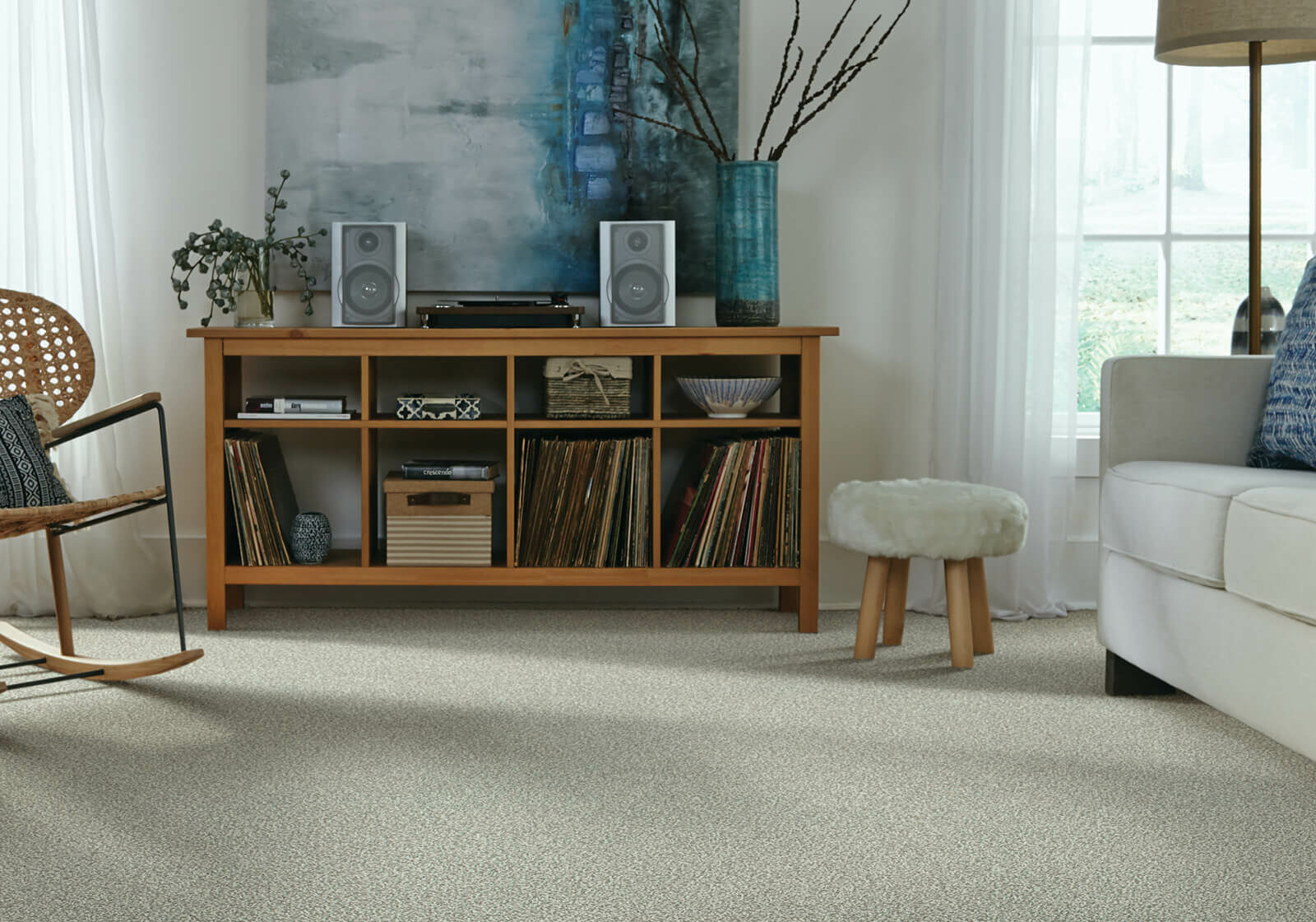 Carpet in a living room | America's Flooring Store