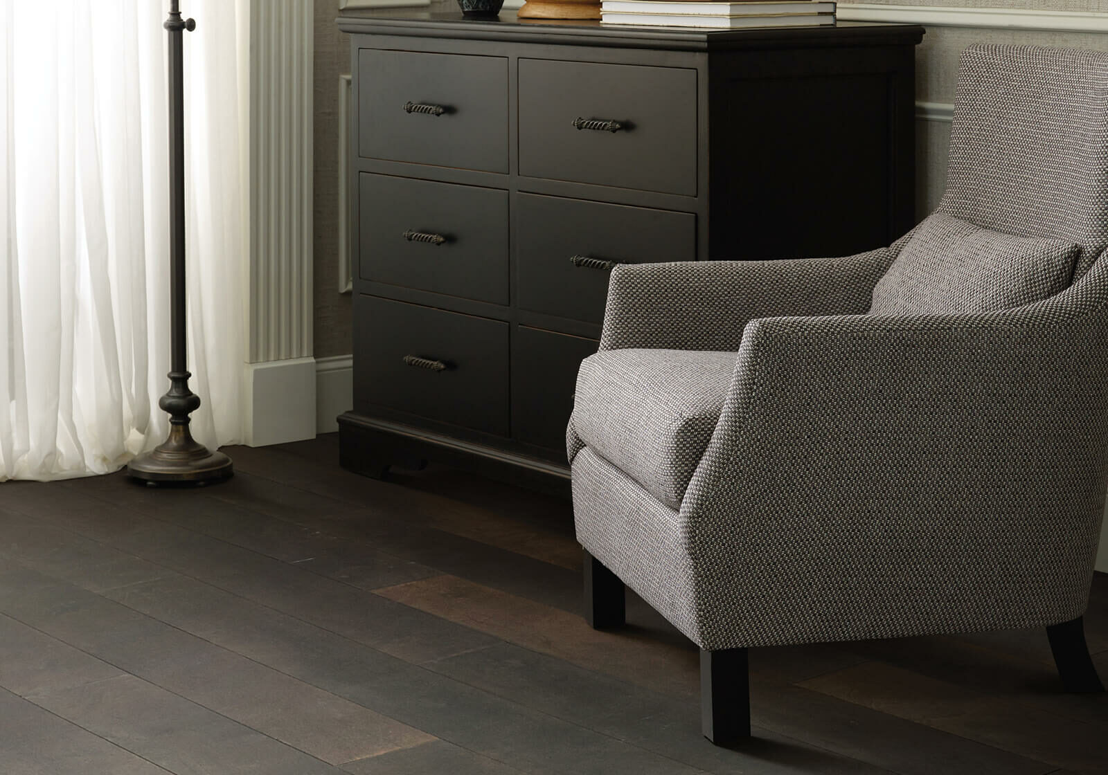 Chair on hardwood floor | America's Flooring Store