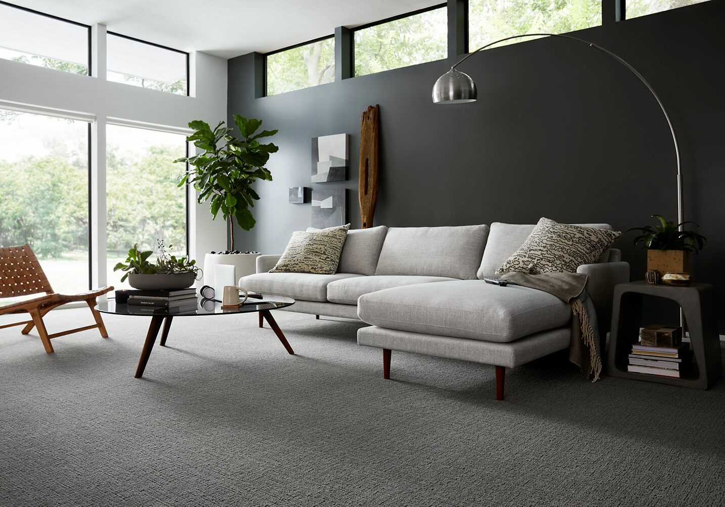 Carpeting in a modern living room | America's Flooring Store